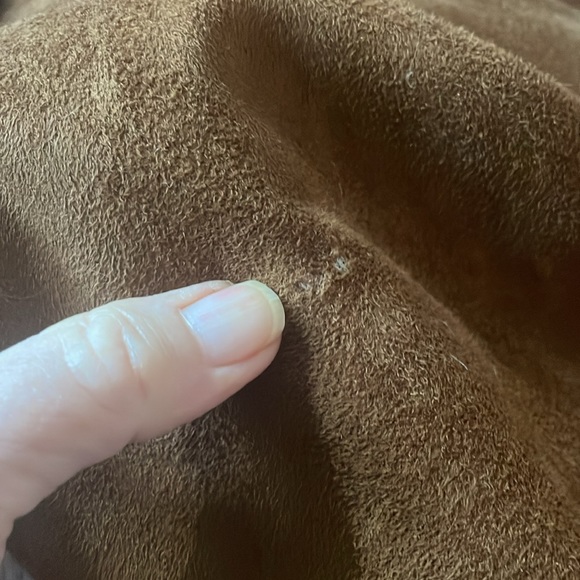 Faux suede shearling long coat - Picture 7 of 13